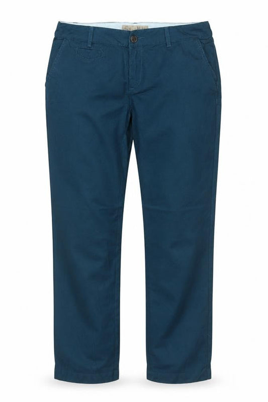 FatFace Women’s Blue Size 12 Straight Linen Blend Jeans
