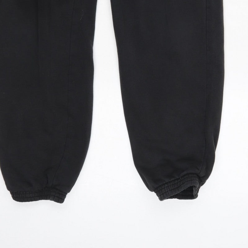 adidas Men’s Black Logo Cuffed Jogger Trousers Size L