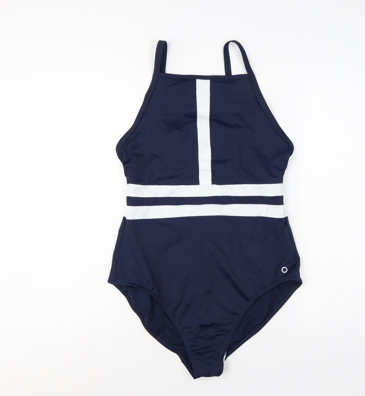 Marks and Spencer Women’s Blue UK 16 Nautical Stripe One Piece Swimsuit