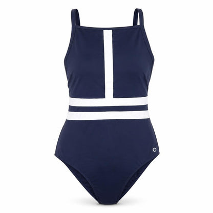 Marks and Spencer Women’s Blue UK 16 Nautical Stripe One Piece Swimsuit