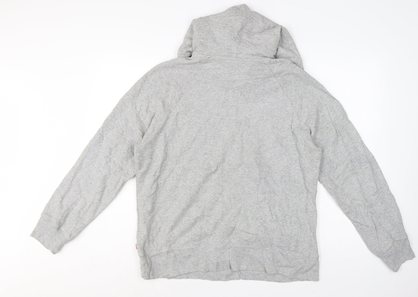 Levi's Men Grey M Pullover Hoodie Logo Graphic Cotton