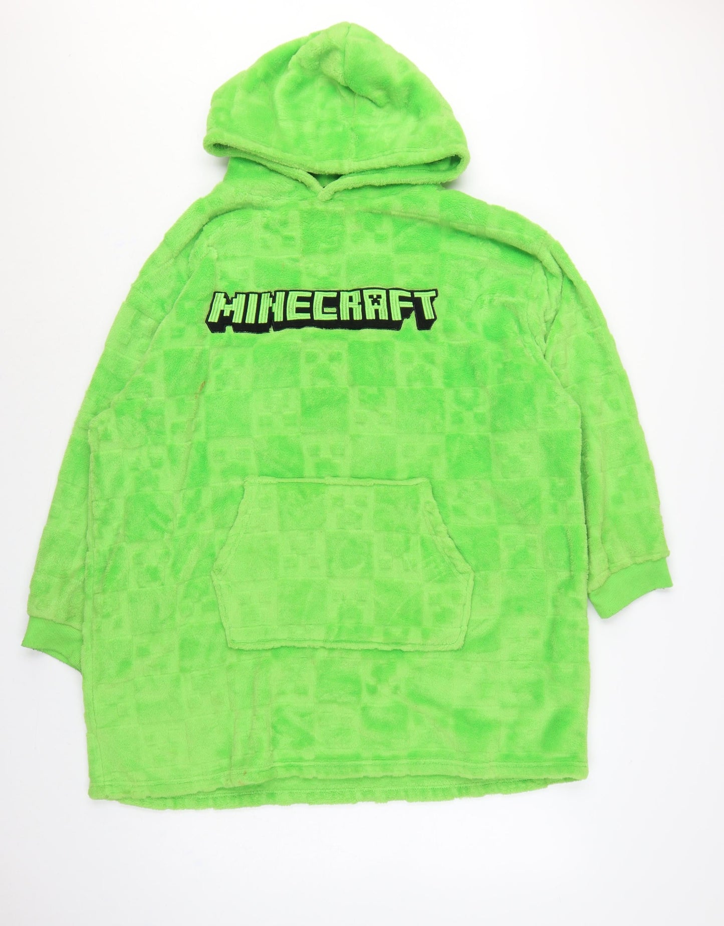 Minecraft Men’s Green L/XL Hooded Fleece Pyjama Top Primark