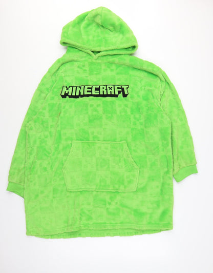 Minecraft Men’s Green L/XL Hooded Fleece Pyjama Top Primark