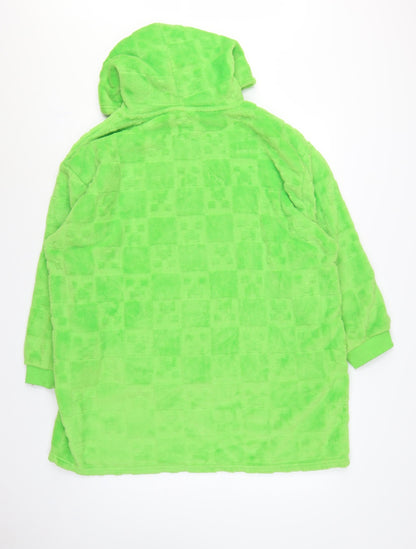 Minecraft Men’s Green L/XL Hooded Fleece Pyjama Top Primark