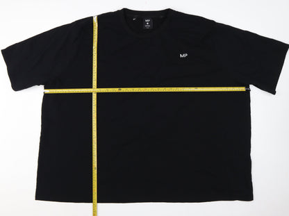 MP Men's Black 3XL Logo Crew Neck Short Sleeve Cotton T-Shirt