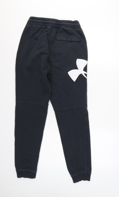 Under Armour Men’s Black S ColdGear Fitted Logo Jogger Sweatpants
