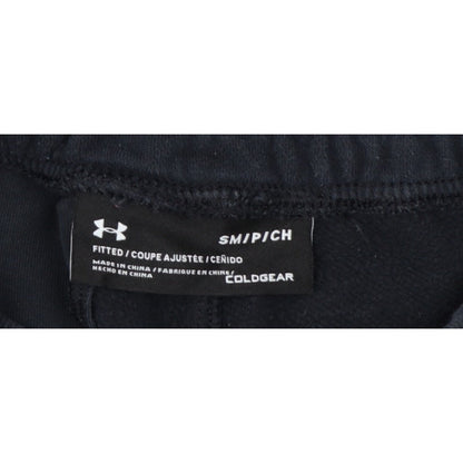 Under Armour Men’s Black S ColdGear Fitted Logo Jogger Sweatpants