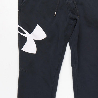 Under Armour Men’s Black S ColdGear Fitted Logo Jogger Sweatpants