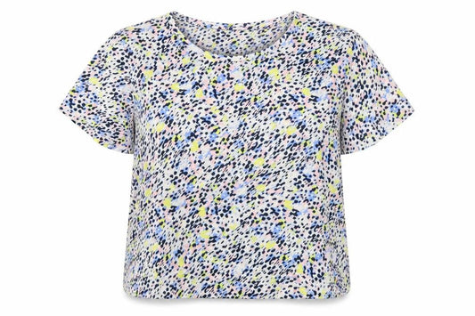 Marks & Spencer Women Multicoloured Size 18 Animal Print V-Neck Blouse