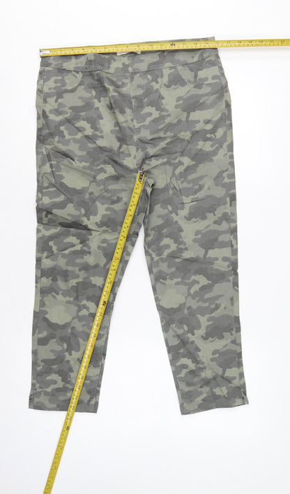Marks and Spencer Women's Green Camo UK 14 Regular Jegging Jeans Stretch