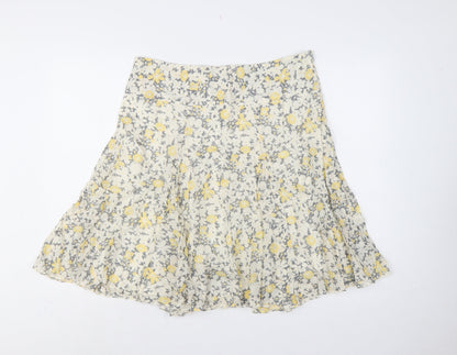 Dorothy Perkins Women's Multicoloured Floral Flare Knee Skirt UK 14