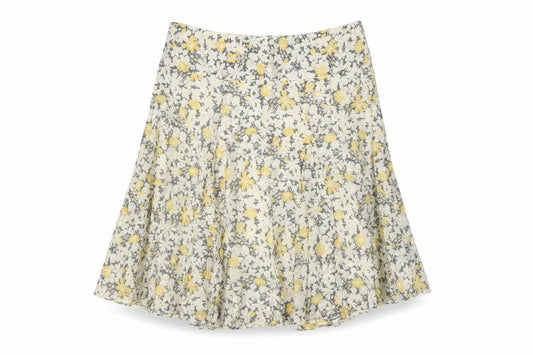 Dorothy Perkins Women's Multicoloured Floral Flare Knee Skirt UK 14