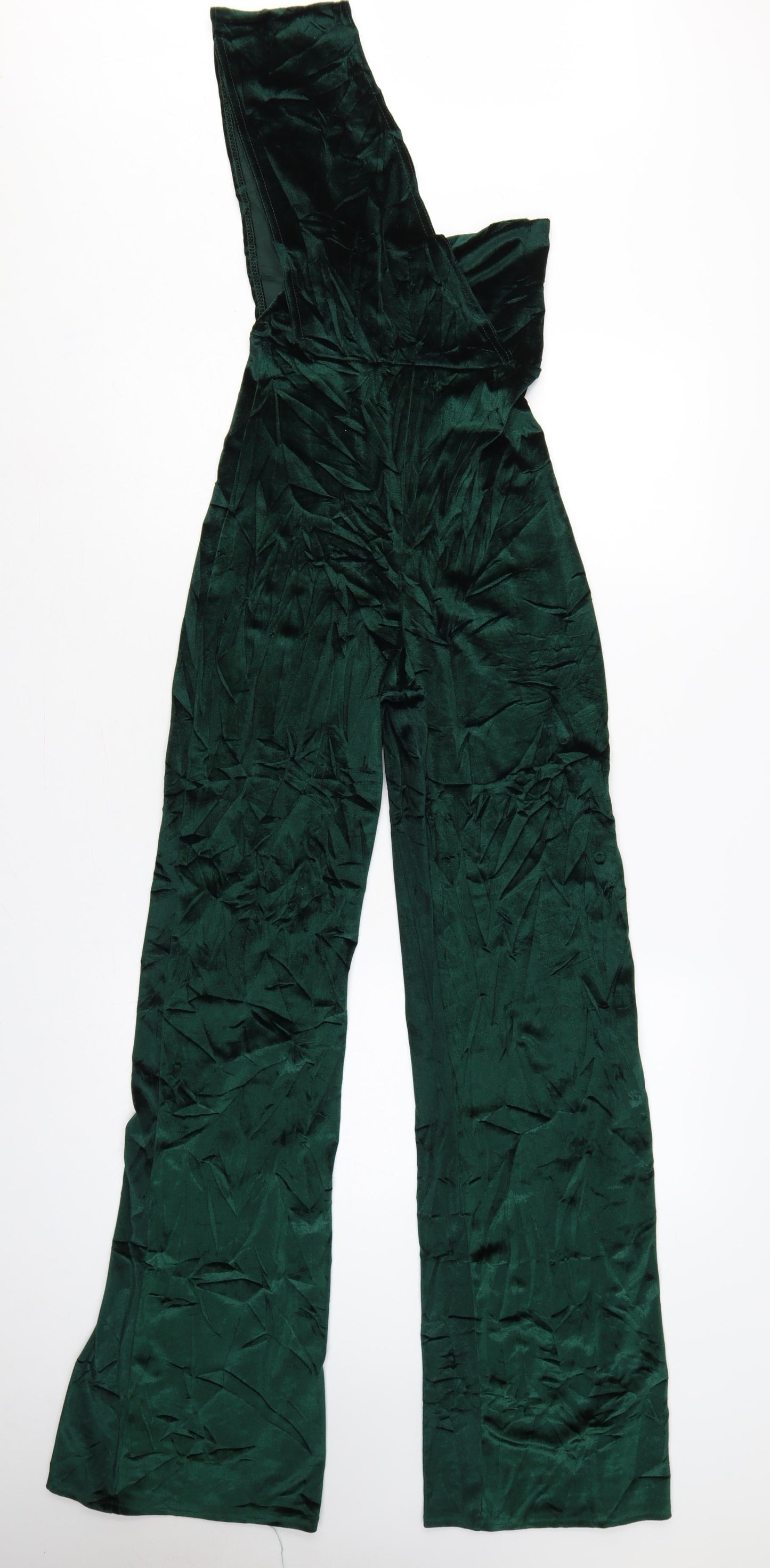 PrettyLittleThing Women Green UK 6 One Shoulder Wide Leg Jumpsuit