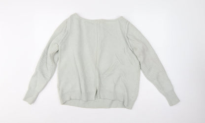 Mint Velvet Women Grey Alpaca Wool Blend Crew Neck Jumper Size 14