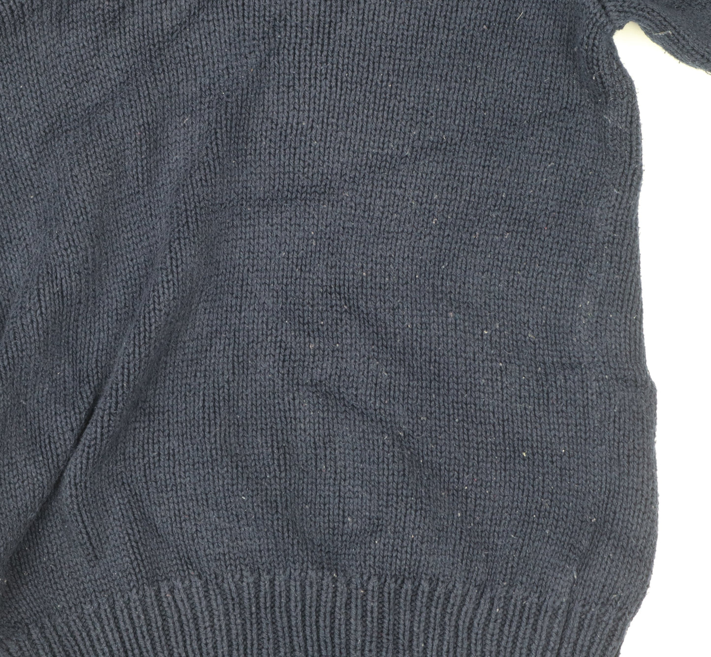 Polo Ralph Lauren Men Blue M Shawl Collar Cotton Pullover Jumper