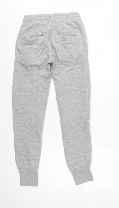 H&M Men Grey XS Slim Tapered Fleece Jogger Sweatpants