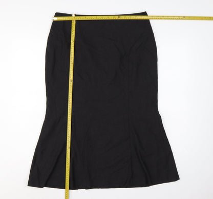 Precis Petite Women Black UK 16 Knee Length Trumpet Workwear Skirt