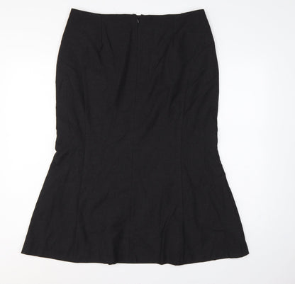 Precis Petite Women Black UK 16 Knee Length Trumpet Workwear Skirt