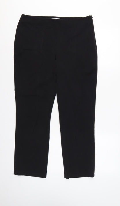 Wallis Women’s Black Petite Size 12 Straight Leg Dress Trousers