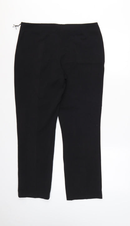 Wallis Women’s Black Petite Size 12 Straight Leg Dress Trousers