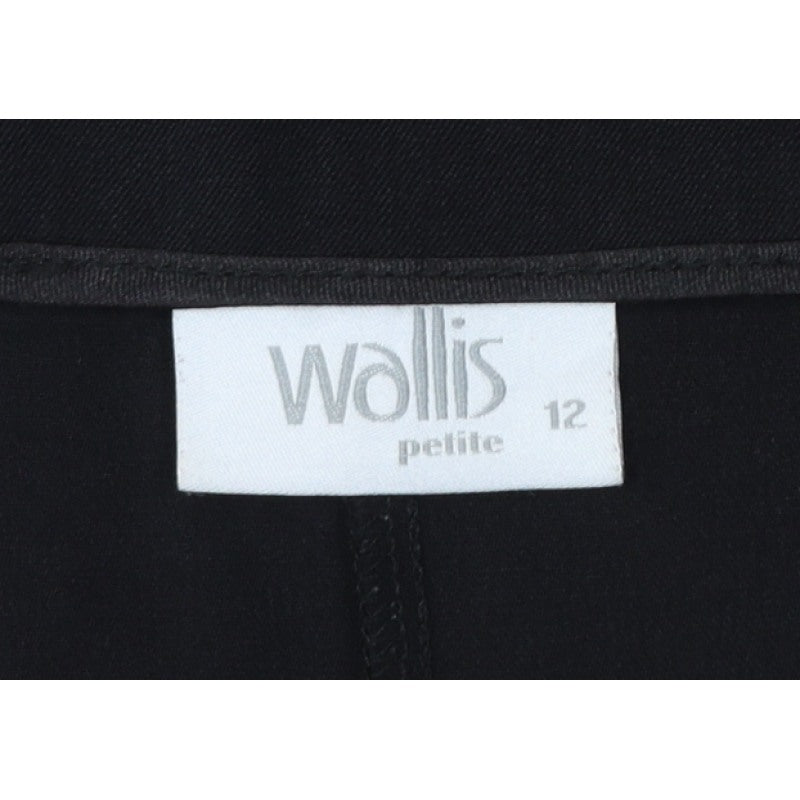 Wallis Women’s Black Petite Size 12 Straight Leg Dress Trousers