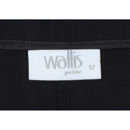 Wallis Women’s Black Petite Size 12 Straight Leg Dress Trousers