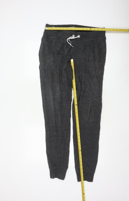 Superdry Men’s Black L Orange Label Luxe Jogger Sweatpants Drawstring