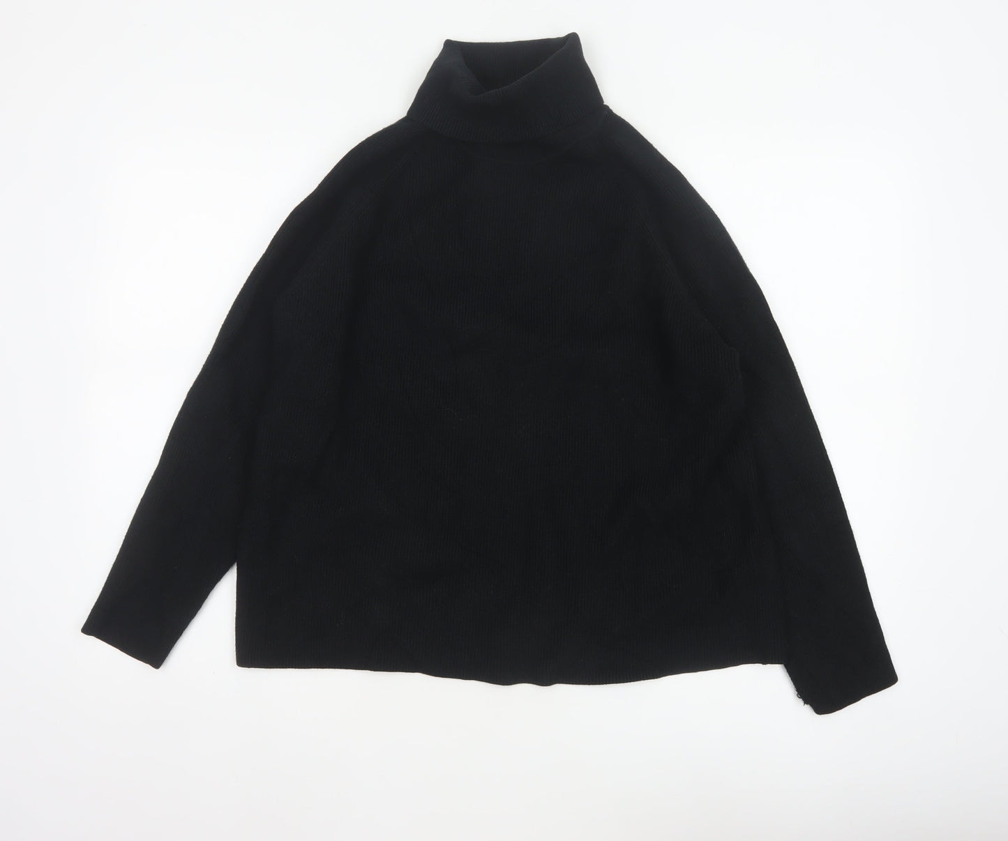 Marks and Spencer Women's Black L Roll Neck Knit Pullover Jumper