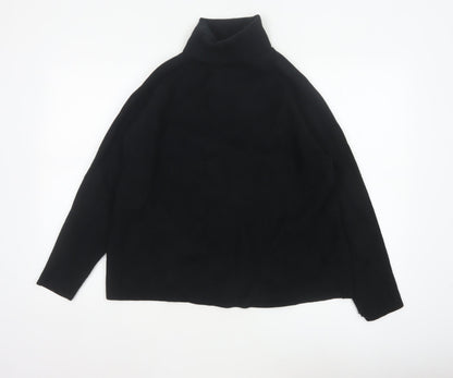 Marks and Spencer Women's Black L Roll Neck Knit Pullover Jumper