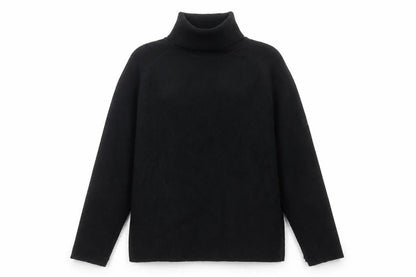 Marks and Spencer Women's Black L Roll Neck Knit Pullover Jumper