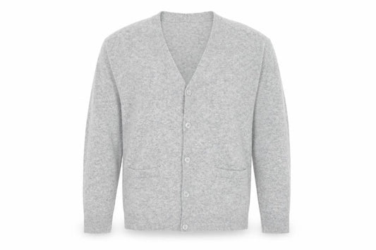 GAP Men’s Grey M V-Neck Button Knit Cardigan Pockets