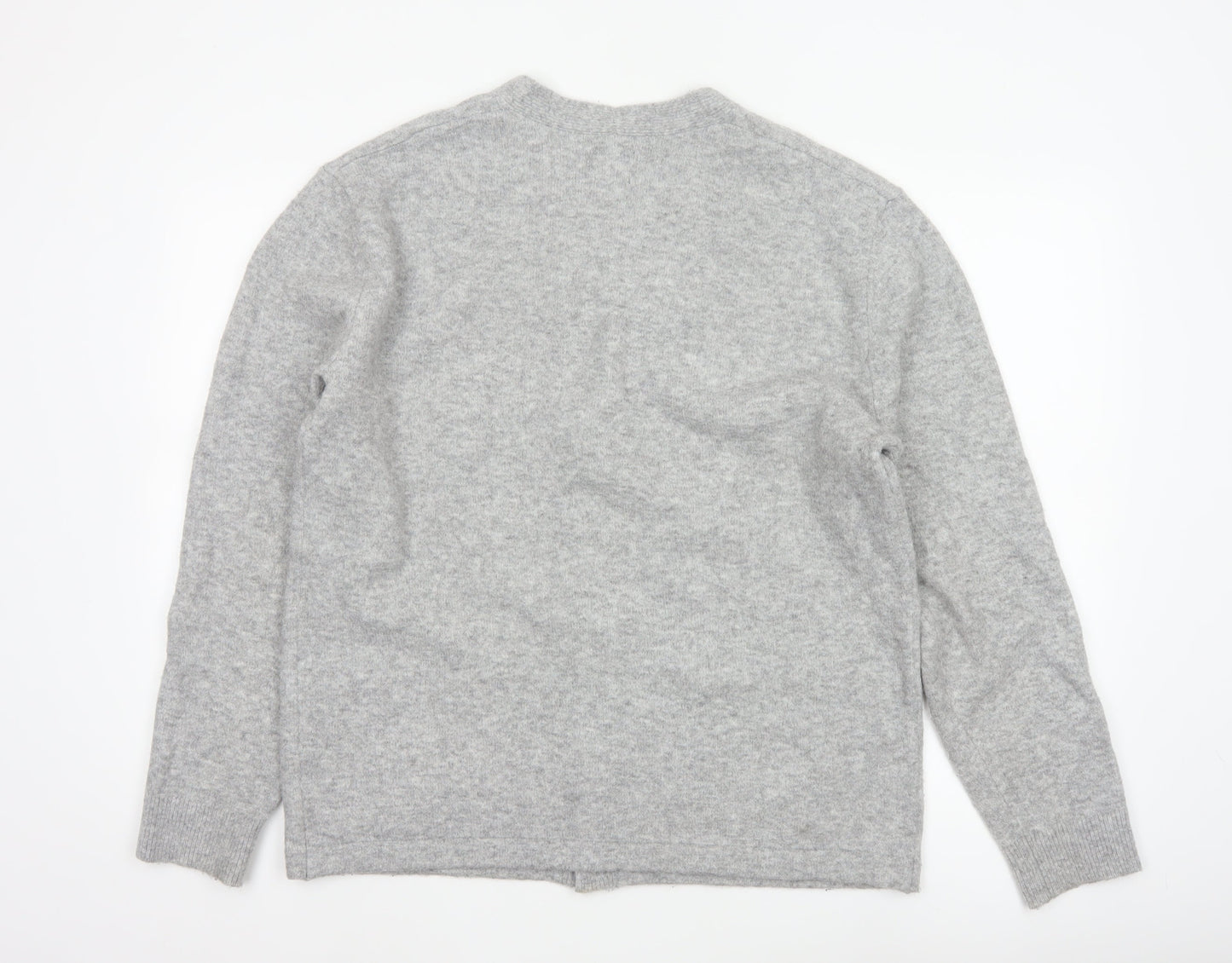 GAP Men’s Grey M V-Neck Button Knit Cardigan Pockets