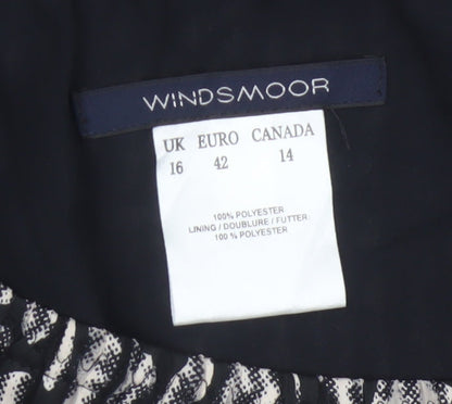 Windsmoor Women Grey Paisley Flared Midi Skirt UK 16 Lined