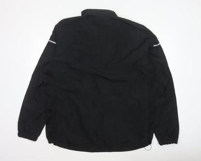 adidas Men’s Black XL ClimaProof 1/4 Zip Reflective Running Sweatshirt