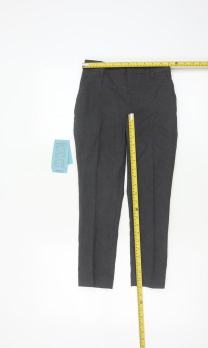M&S Boys Grey 7-8 Years Dress Pants Super Skinny School NWT
