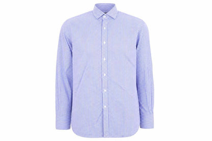 Jaeger Men’s Blue Check Button-Up Shirt Size 17 Long Sleeve