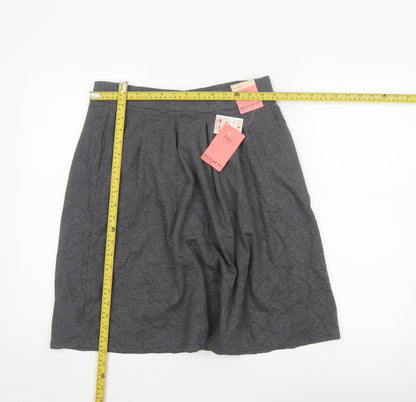 Marks & Spencer Girls Grey 164 A-Line Knee Length School Skirt NWT