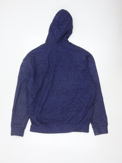 Lee Cooper Men’s Blue M Full Zip Hooded Fleece Hoodie London Logo