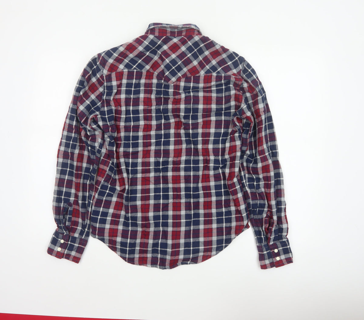 Levi's Men's Multicoloured S Plaid Flannel Snap Button-Up Shirt
