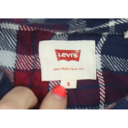 Levi's Men's Multicoloured S Plaid Flannel Snap Button-Up Shirt