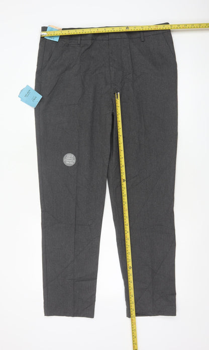 Marks & Spencer Boys Grey 18 Plus Slim Leg School Trousers NWT