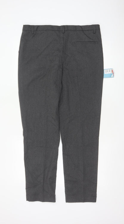 Marks & Spencer Boys Grey 18 Plus Slim Leg School Trousers NWT