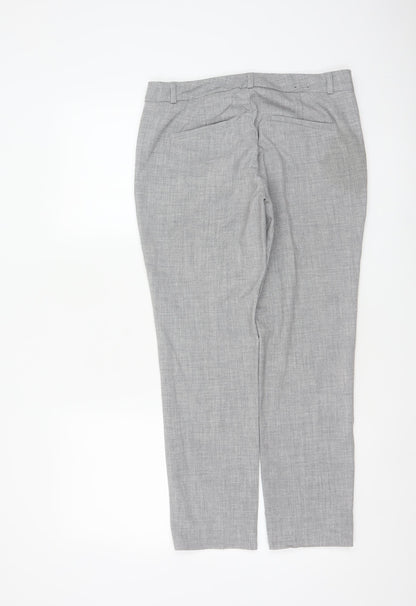 Banana Republic Women Grey UK 6 Petite Ryan Tailored Dress Trousers