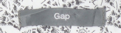 Gap Women’s White Floral A-Line Short Skirt UK 6 Lined