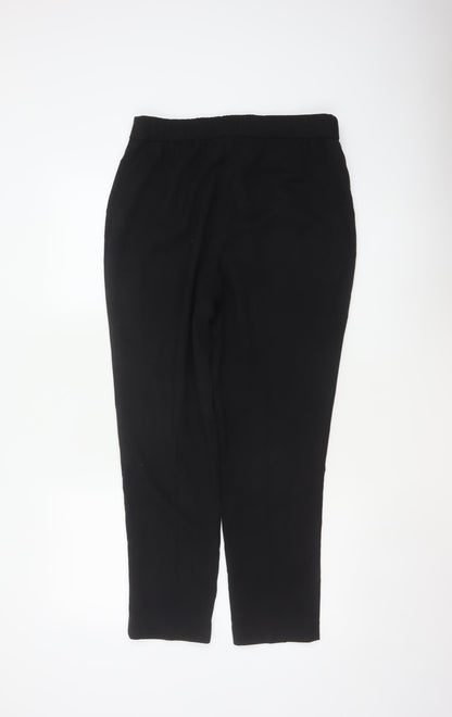 Next Women Black UK 12 Tall Slim Tapered Work Trousers