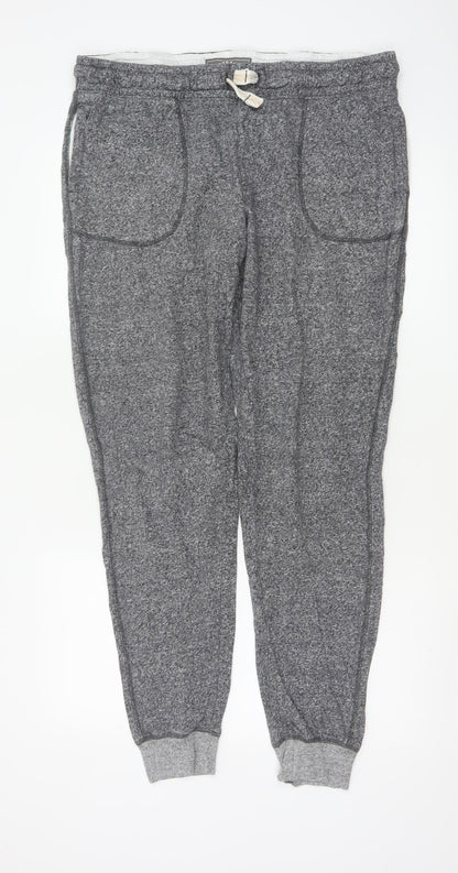 FatFace Men’s Grey Marl XL Cotton Blend Cuffed Jogger Trousers