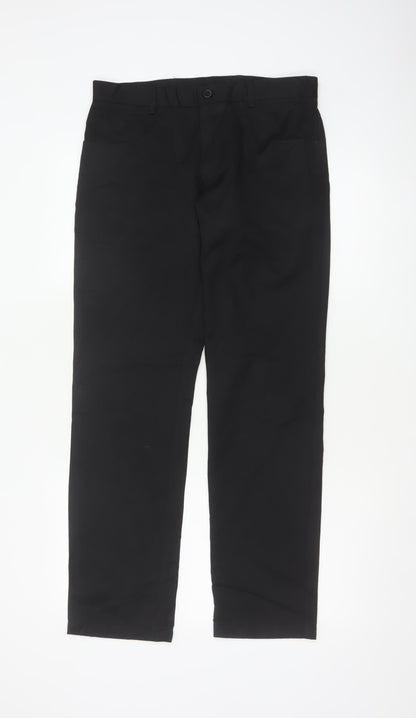 Next Men’s Black 30in Straight Fit Formal Trousers 30W 31L
