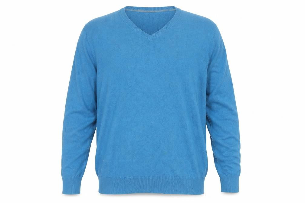 Gap Men’s Blue XL V-Neck Knit Pullover Jumper Long Sleeve Casual