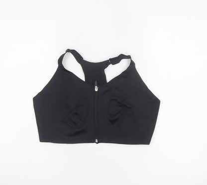 M&S Goodmove Women’s Black 42C High Support Zip Front Sports Bra