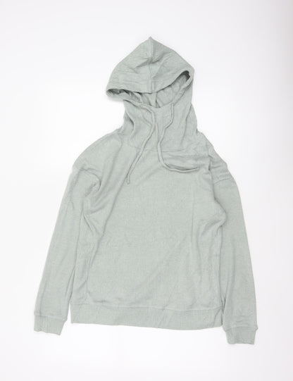 Fat Face Women’s Green UK 8 Hooded Rib Knit Pullover Jumper